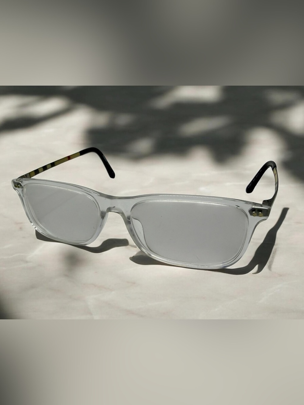 Burberry Clear Eyeglass Frames B2282-F Unisex Designer Glasses w Case